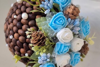 Кофейный голубой