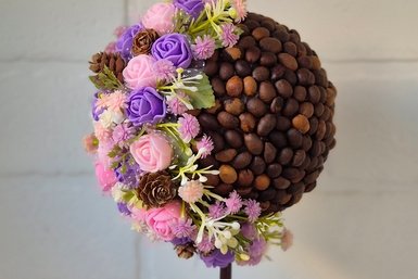 Кофейный розовый