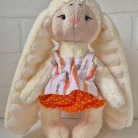 Пасхальный зайка плюшевый