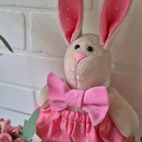 Пасхальный кролик розовый