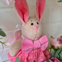 Пасхальный кролик розовый