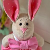 Пасхальный кролик розовый