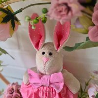 Пасхальный кролик розовый