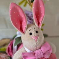 Пасхальный кролик розовый