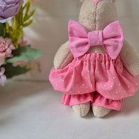 Пасхальный кролик розовый